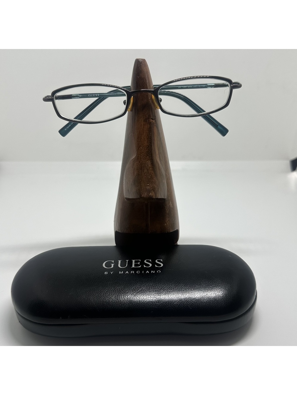 Guess Rectangular Brown Metal Frame Prescription Glasses Frames